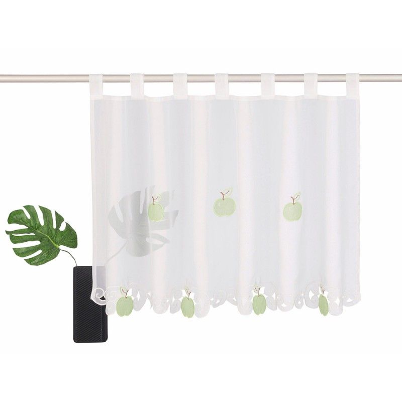 Embroidery Cloth Short Coffee Flower Colorful Lemon Apple