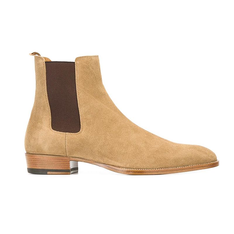 bottine daim homme talon