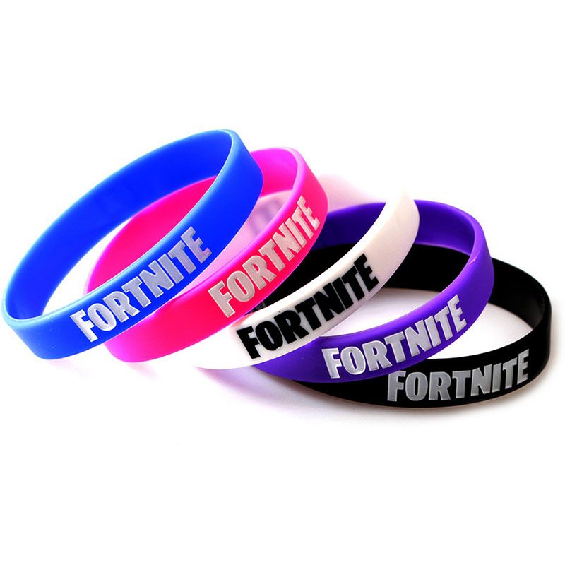 Acheter Hot Poular 5 Couleur Fortnite Bracelets Enfants Faveurs De - acheter hot poular 5 couleur fortnite bracelets enfants faveurs de fete d anniversaire 2018 nouveau dessin anime jeu fortnite bracelet en silicone bebe