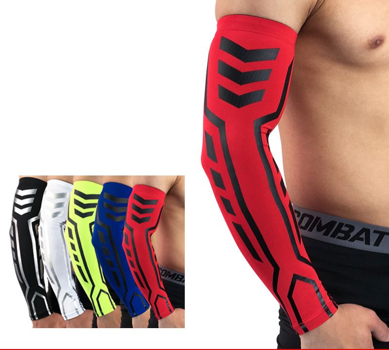 2020 Sports Long Arm Sleeve Warmers Basketball Shooting Elbow Pads
