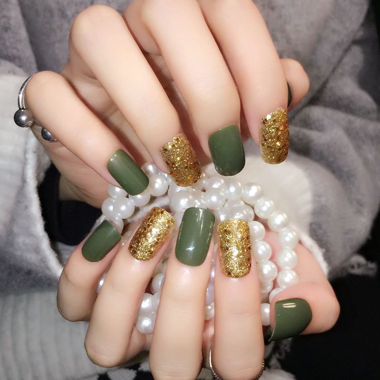 45 Refreshing Green Nail Art Ideas Wendee S Nails Winter Nails