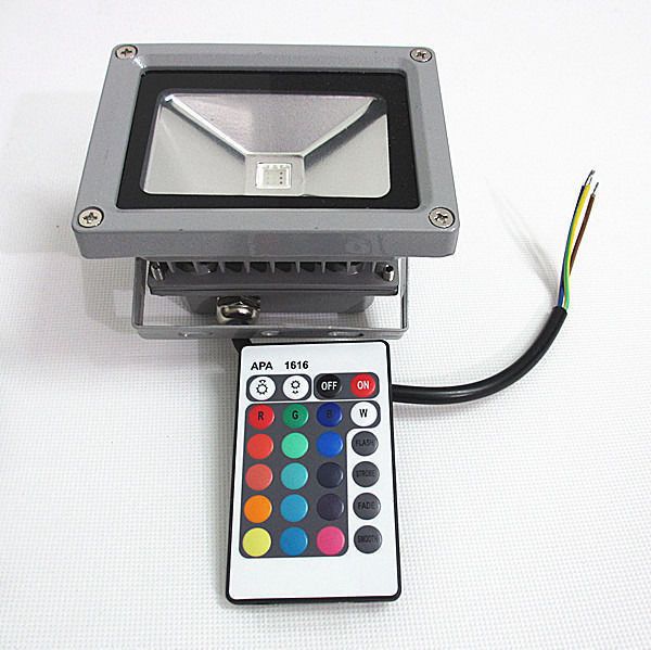 Red White Warmwhite10w 20w 30w Rgb Waterproof Multicolor Reflector Red White Warmwhite10w 20w 30w Rgb Waterproof Multicolor Reflector Led Outdoor Floodlight Spotlight Lighting Lamp 24key Ir Remote Ac85 265v