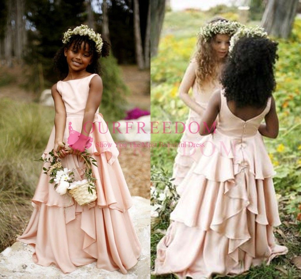 country wedding flower girl dresses
