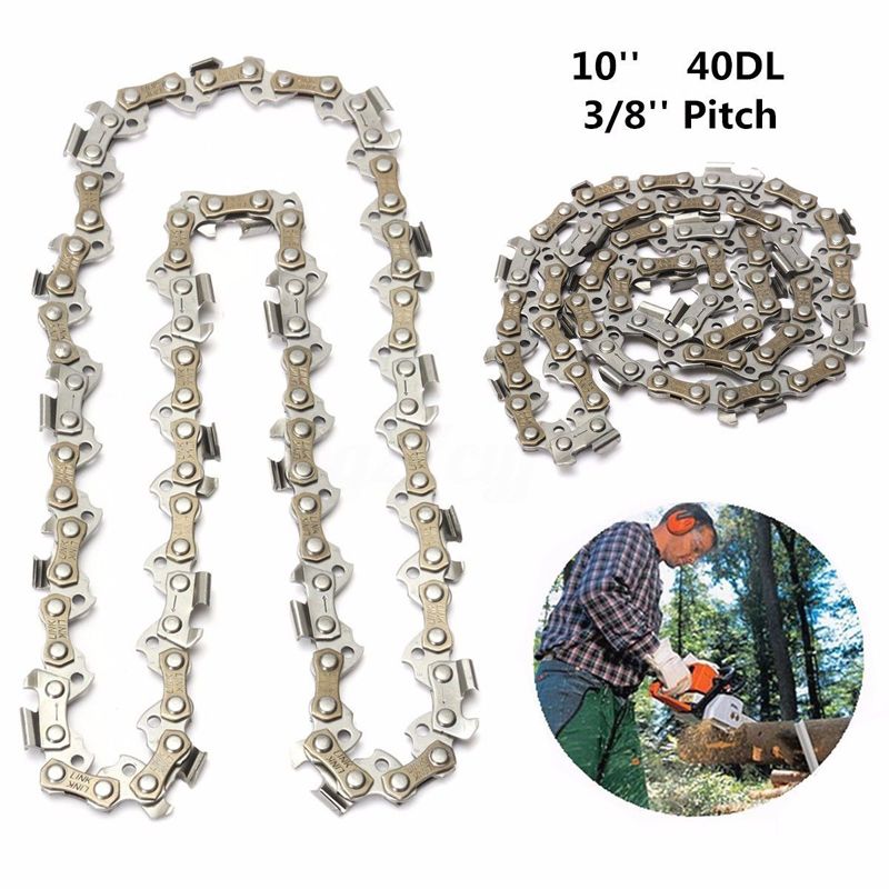 10 Inch Chainsaw Mill Saw Chain 40dl Drive Links 3 8 Inch Pitch Replacement Chain Blade For Wood Cutting Saw Chain Garden Tools