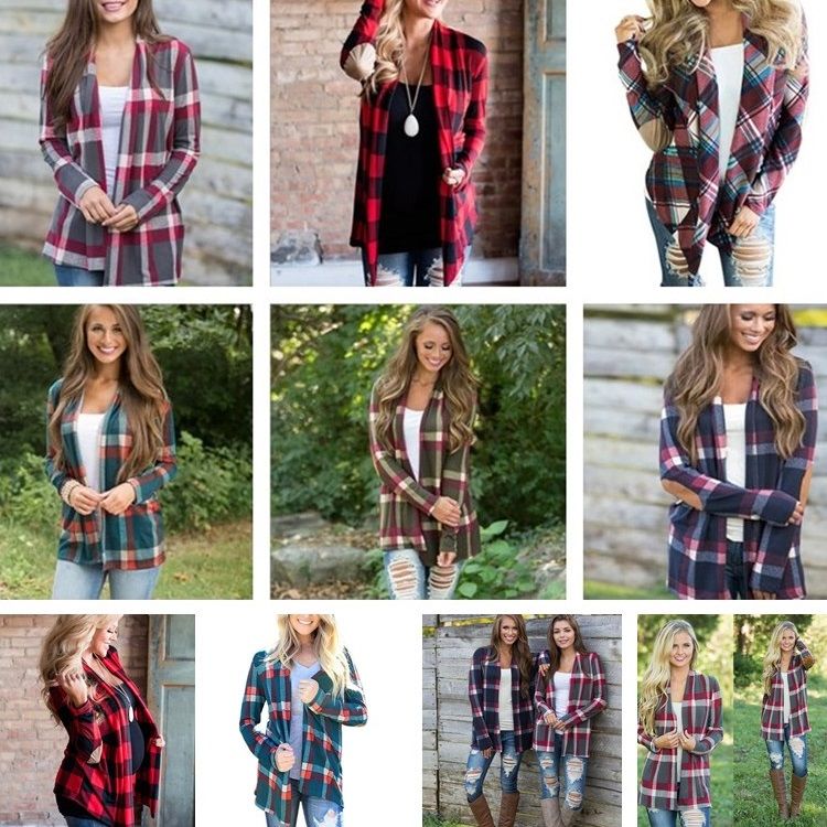 Fashion Plaid Coats New Style Autumn And Winter Plaid Printing ...