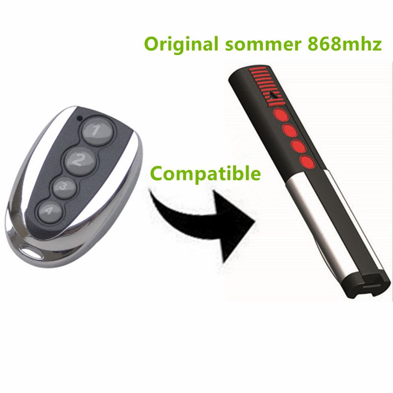 1pcs Compatible Sommer 4020 4026 Rolling Code 868mhz Garage Door Remote Control Opener Free