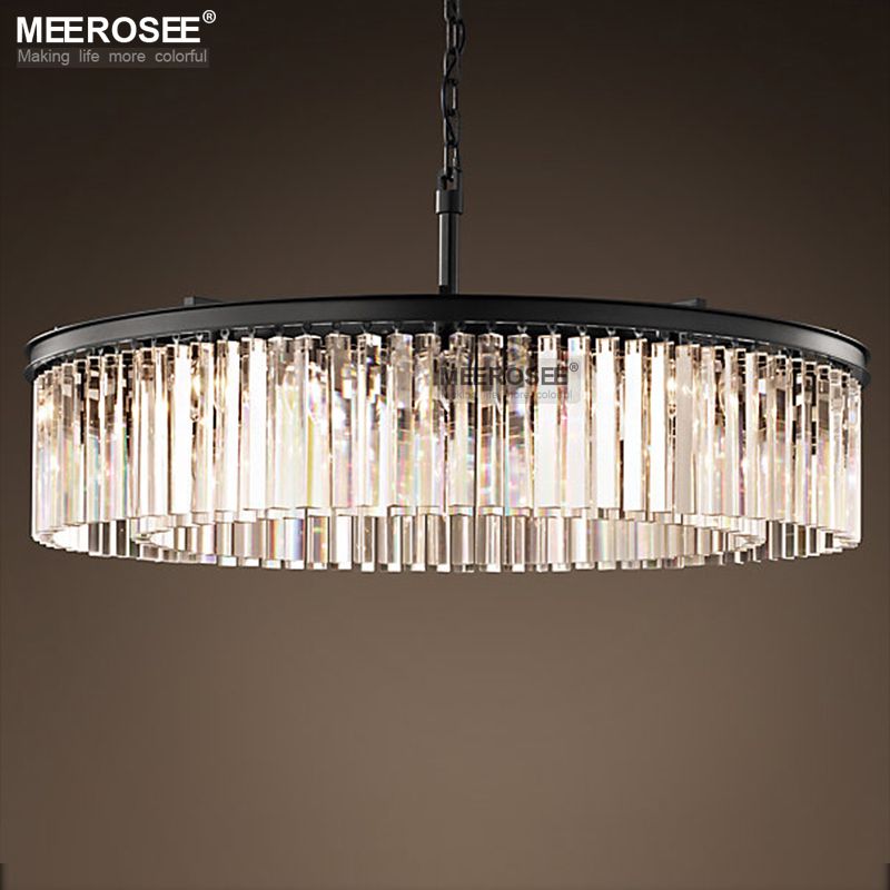 Modern Crystal Pendant Lights Suspension Luminaire Lampara Colgante Modern Crystal Pendant Lights Suspension Luminaire Lampara Colgante Hanging Lamp For Dining Room Restaurant Rustic Light Fixtures Bronze