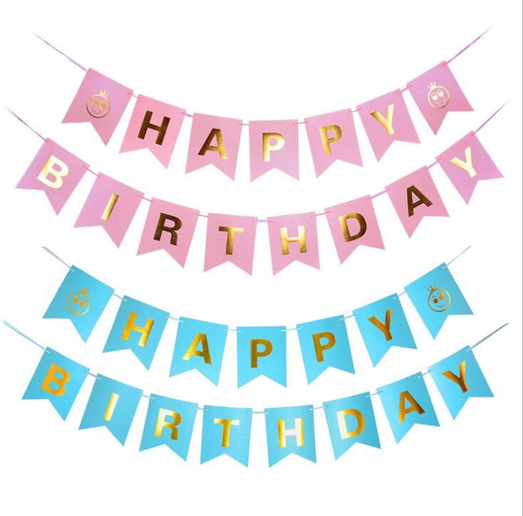 2019 15 flags banners for birthday party decoration flag boys girls birthday flags banners
