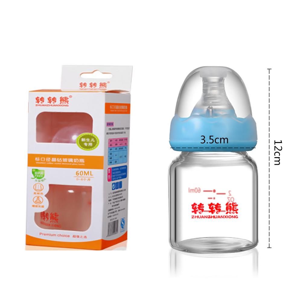 Acheter Nouveau Ne 60ml En Verre Borosilicate Biberon Bebe Standard Goulot De Bouteille Jus Petit Biberon Pour Bebe Alimentation Eau De Lait De 8 27 Du Kidsmart3 Fr Dhgate Com