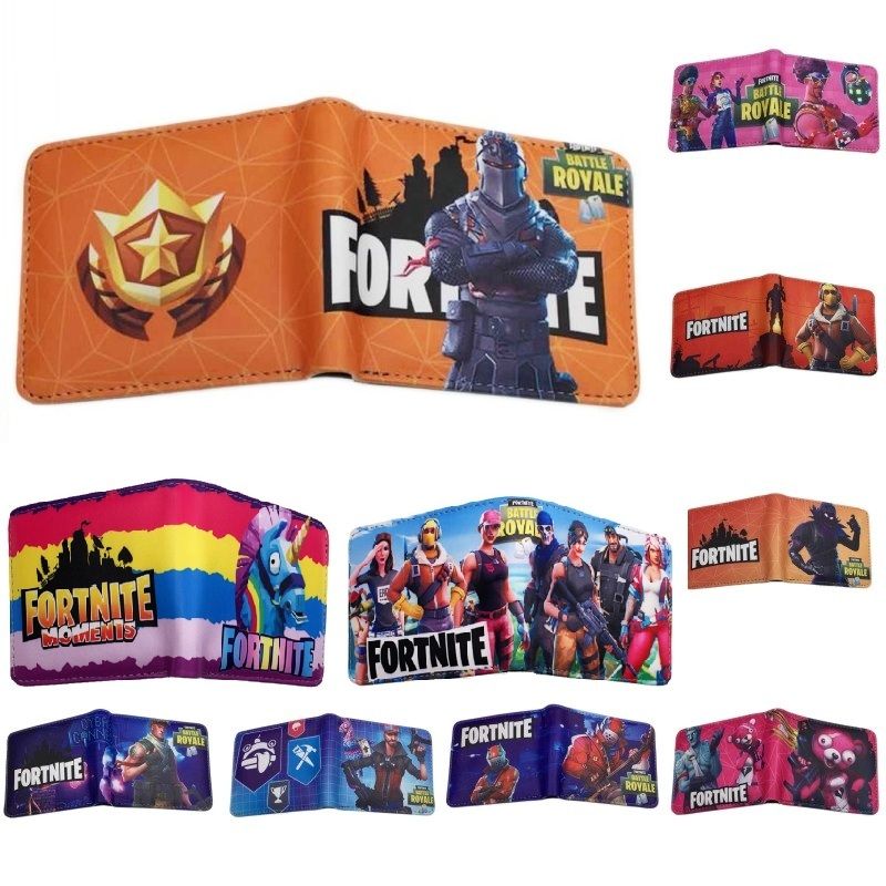 27 Styles Game Fortnite Cosplay Wallet Men Women Bi Fold Short