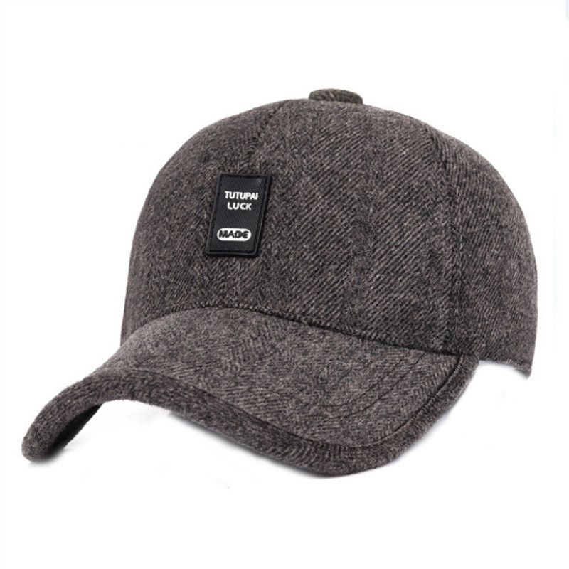 Sombrero De Gorra De Béisbol Lana Cálido Con Orejeras Para Sombrero De Gorra De Béisbol Lana Cálido Con Orejeras Para