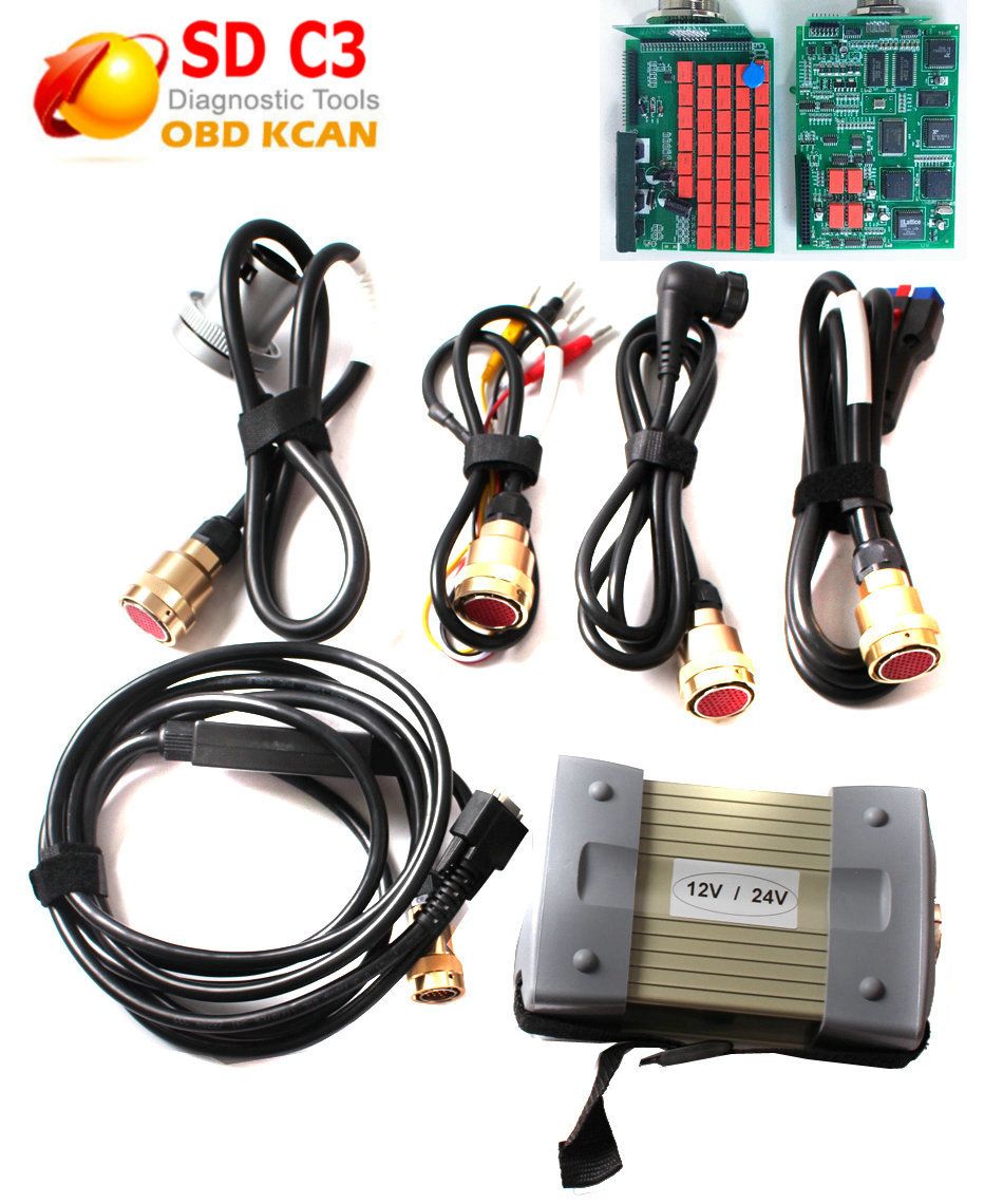 Best quality Diagnostic Multiplexer Tester MB Star C3 With All Cables  diagnostic tool For truck cars and new version mb star c3