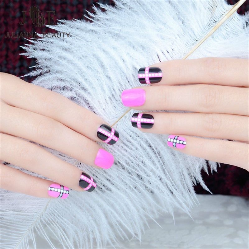 Acrylic Nail Tips Pre Design Fake Nails Makeup Set UV Gel Faux Acrylic Nail Tips Pre Design Fake Nails Makeup Set UV Gel Faux Ongles Full Cover Short Acrylic Nail Tips Fingernail With Nail Design Shellac Nails From ... - Acrylic Nail Tips Pre Design Fake Nails Makeup Set UV Gel Faux