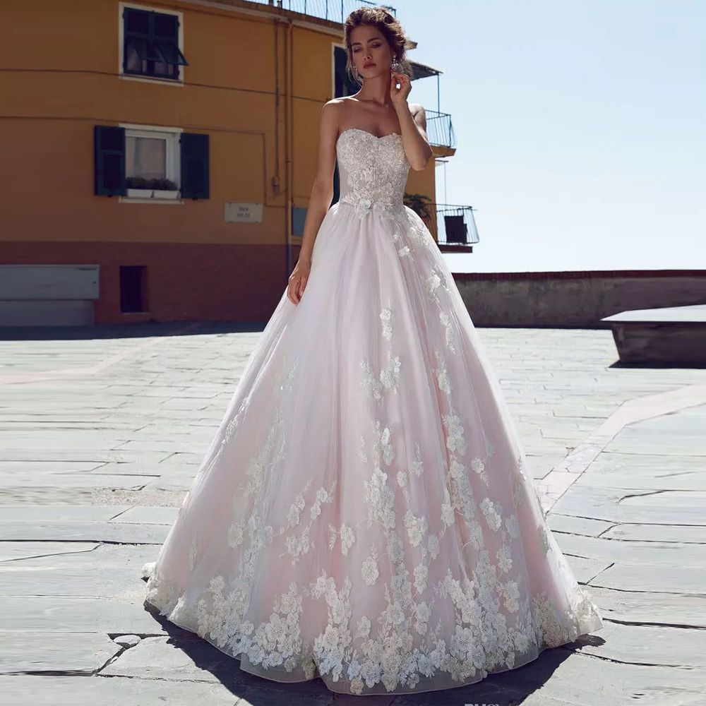 Acquistare Abiti Da Sposa Color Pastello Abiti Da Sposa Sweetheart 3D Fiori  Tulle Abiti Da Sposa Gonna Lunga Da Sposa Country Vestido De Novia  Economico | Consegna Veloce E Qualità | DHgate Italy