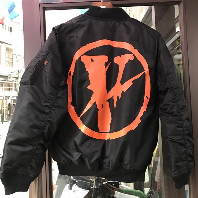Vlone Jacket Men High Quality Ma 1 Er Pop Up Papking Fragment Industries Coat Flight Air Force Pilot