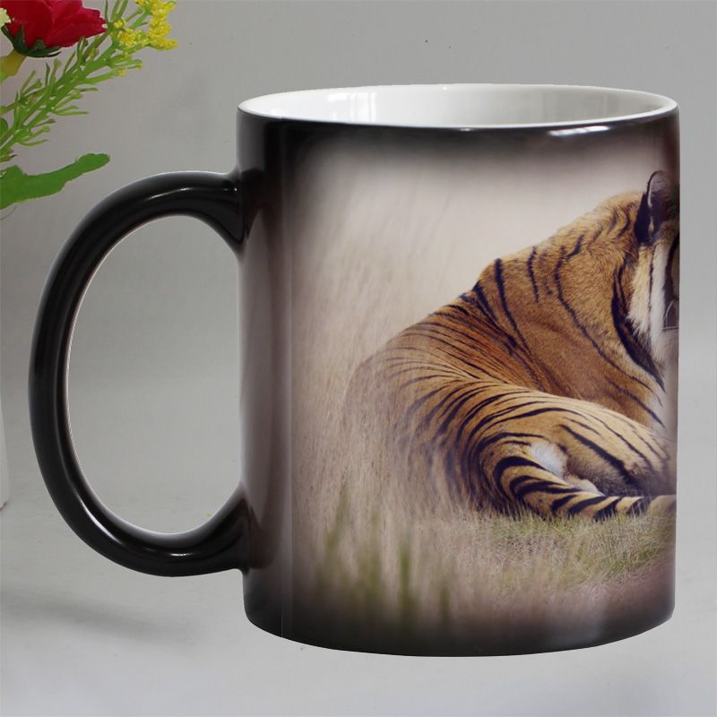 Discount Funny Novelty Animal Tiger Ceramic Color Changing