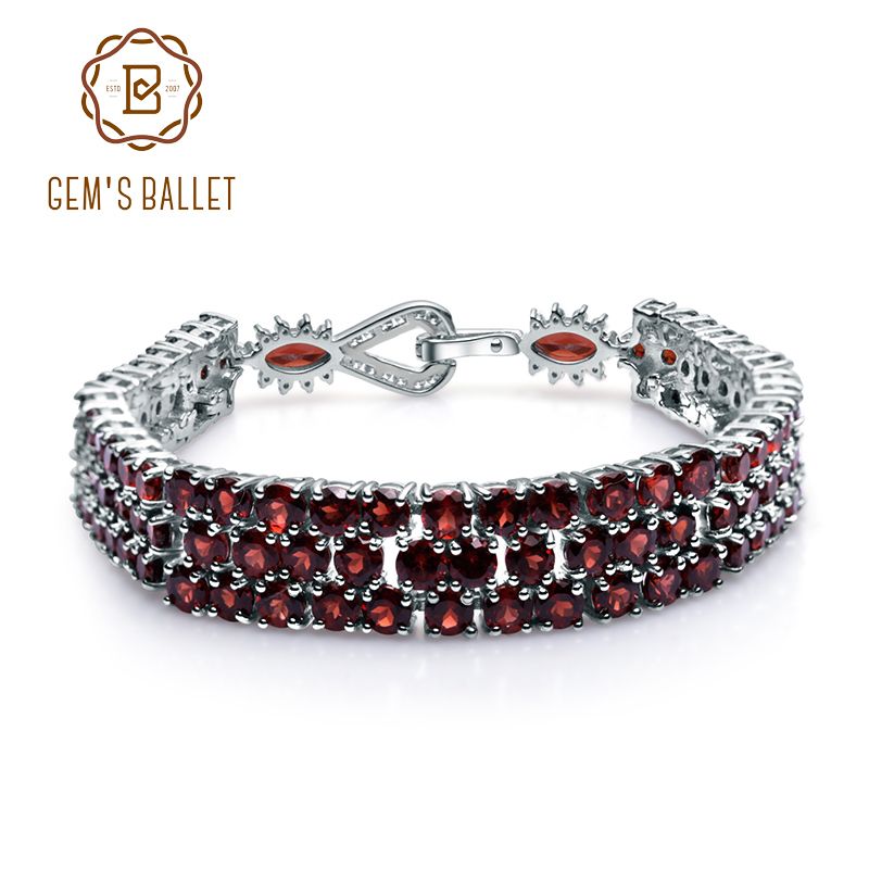 80ct Natural Pulsera 30 Compre Red Piedras Gem's Ballet Granate De yvn0wNOm8
