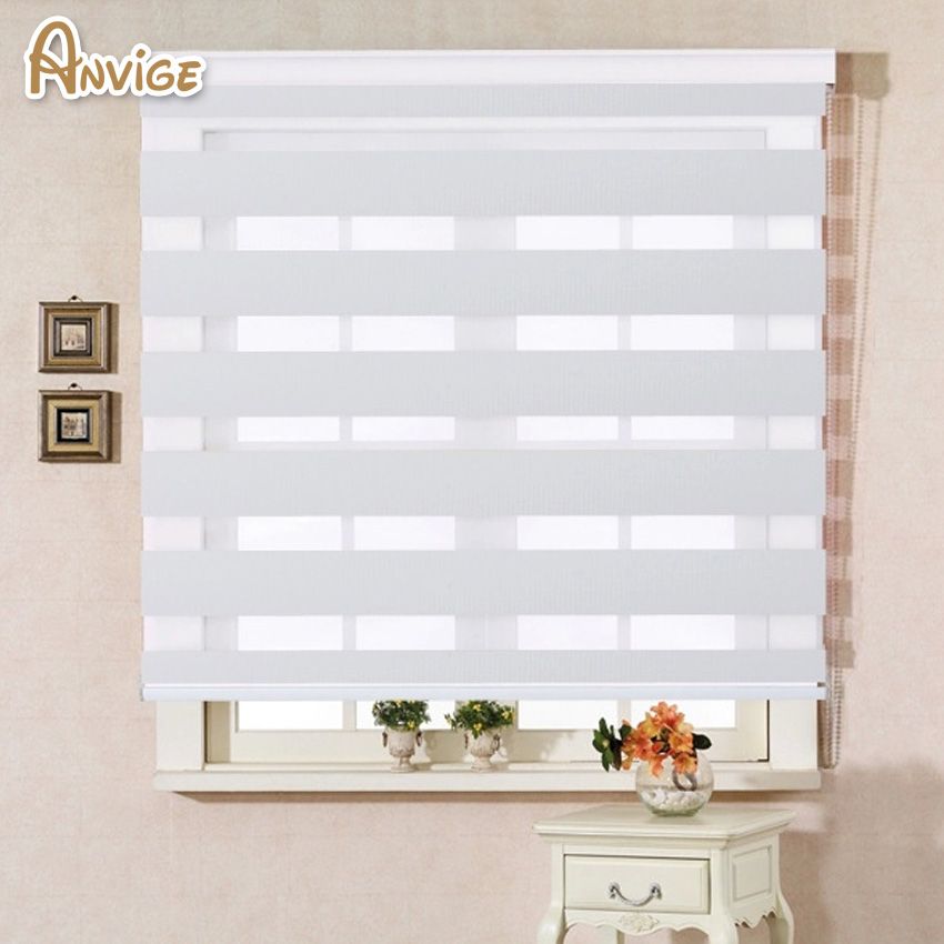 2019 100 Polyester Translucent Modern White Color Zebra Blinds 2019 100 Polyester Translucent Modern White Color Zebra Blinds Customized Curtains For Living Room From Dalihua 55 37 Dhgate Com