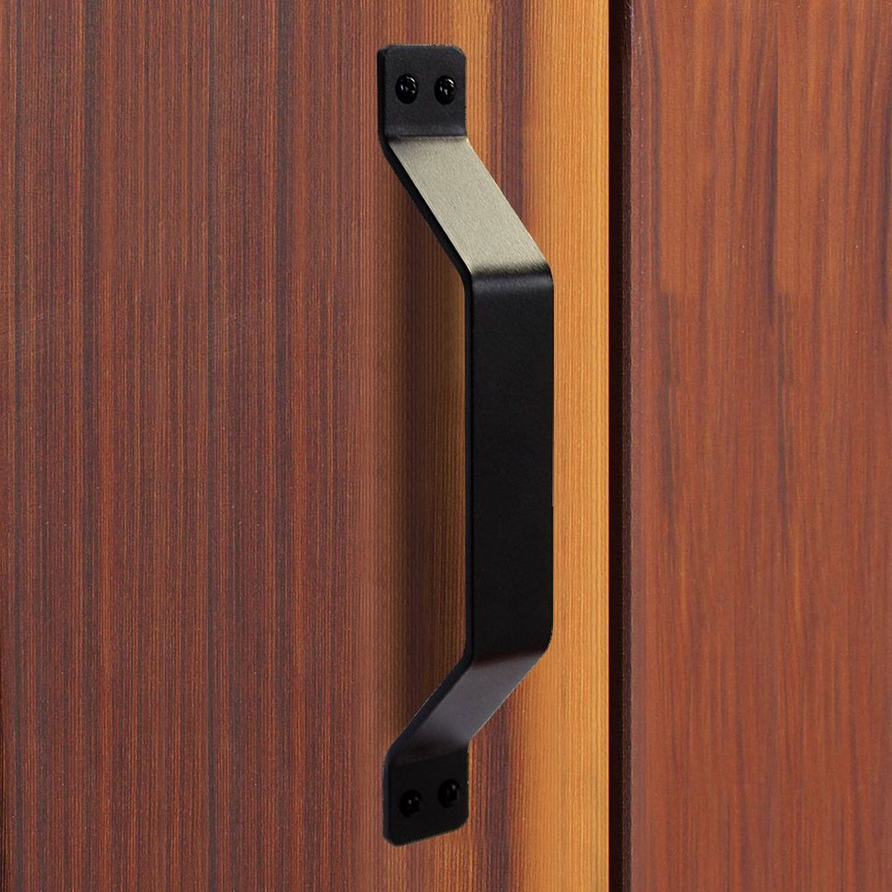 Barn Door Handle Black Solid Steel Gate Handle For Sliding Barn