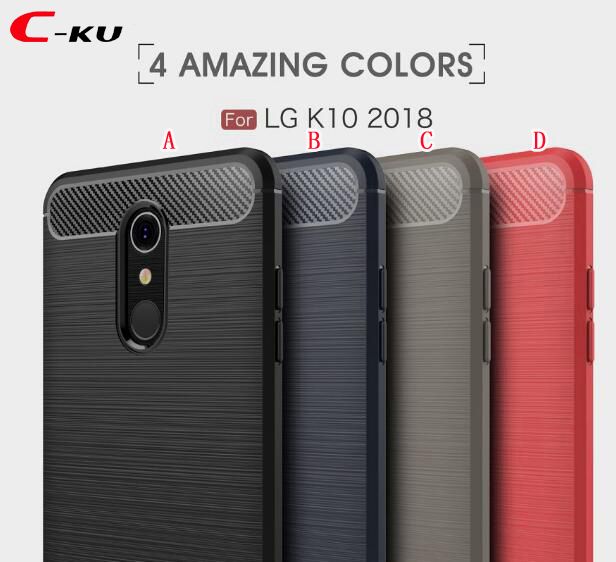 rush CarbonFiber Soft TPU Case For LG K10 
