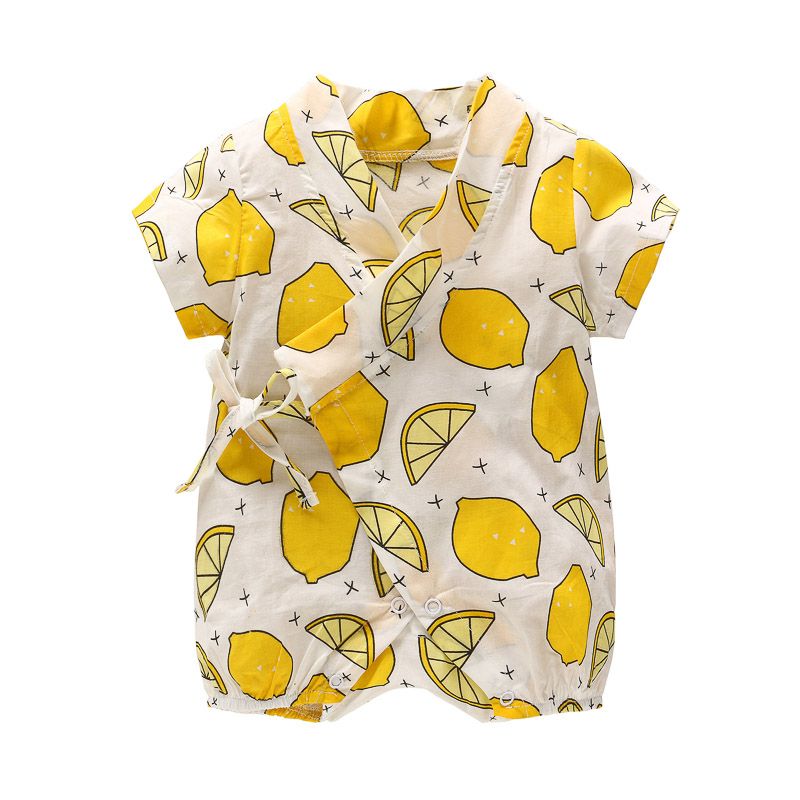lemon romper baby