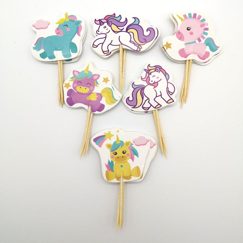 2019 Happy Birthday Party Lile Unicorn Baby Decorate Cake Toppers 2019 Happy Birthday Party Lile Unicorn Baby Decorate Cake Toppers