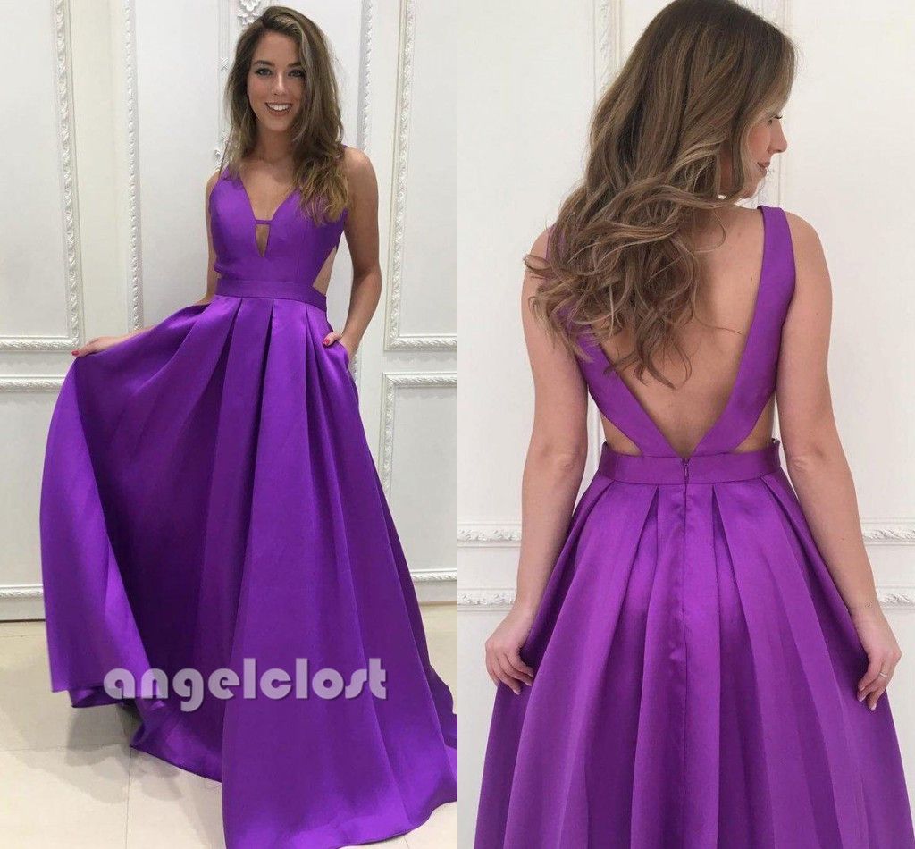 Royal Purple Prom Dresses Long