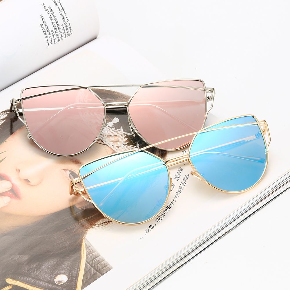 Grosshandel Marke Entworfene Mode Katzenaugen Sonnenbrille Rosa Spiegel Sonnenbrille Frauen Gold Optische Brillen Rahmen Gafas De Sol L1818am Von Lydiaeyewear 8 1 Auf De Dhgate Com Dhgate