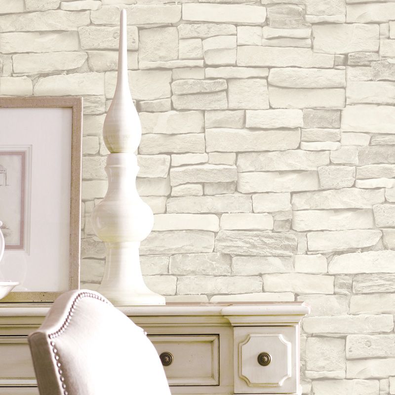 Compre Papel De Parede Do Tijolo Do Vintage 3d Branco Preto Moderno