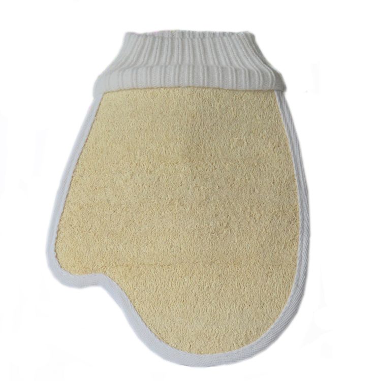 2021 Natural Loofah Bath Gloves Soft Skin Exfoliating Natural Loofah