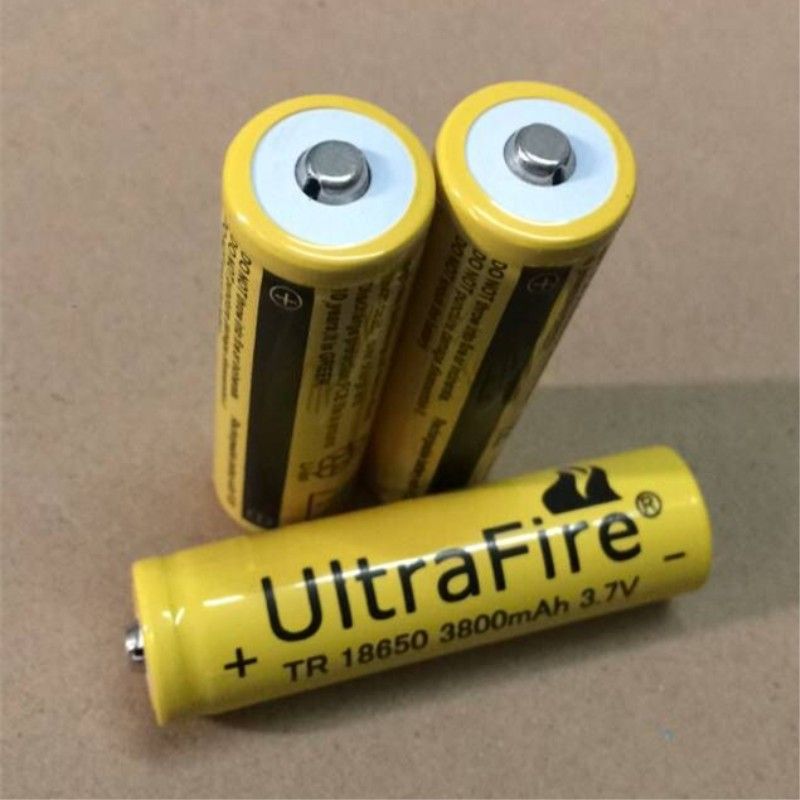 18650 литиевая батарея желтого огня 3800mAh 3.7V может быть использован для яркого фонарика и электронных продуктов