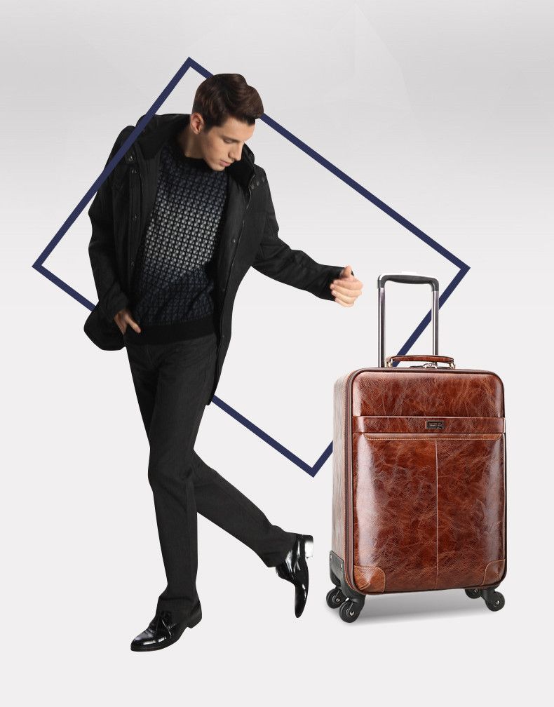 Acquistare Borsa Da Viaggio Uomo Con Ruote, Valigia Commerciale Da Donna  Con Rotelle, Trolley Marrone, Cassetta Da Viaggio Con Blocco Password, 16  20 24 Pollici Lockbox Economico | Consegna Veloce E Qualità | It.Dhgate