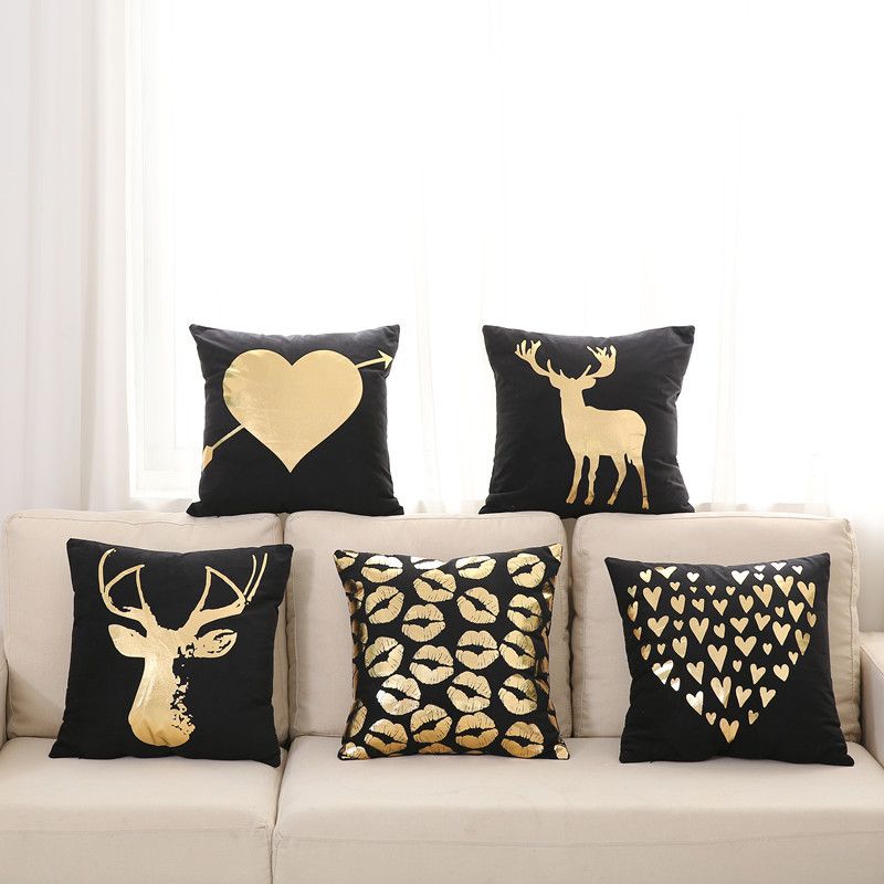 Supersoft Velvet Bronzing Pillow Cover Cushion Cover Home Decor Gold Magnificent Cheap Decorative Pillows For Sale Supersoft Velvet Bronzing Pillow Cover Cushion Cover Home Decor Gold Magnificent Cheap Decorative Pillows For Sale