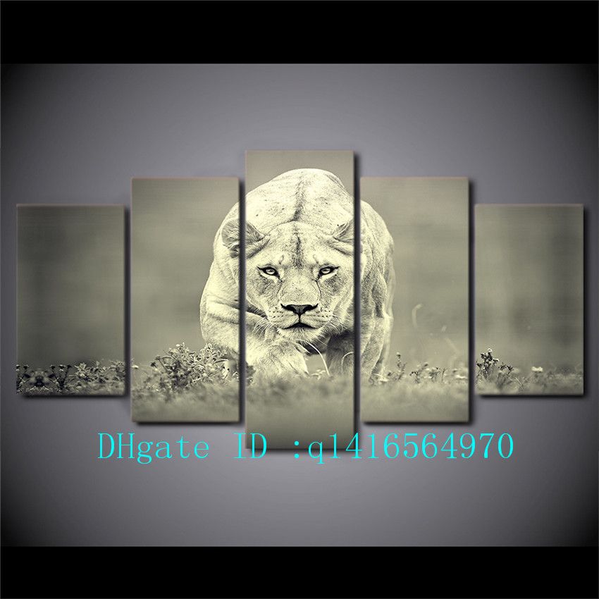 2019 african lion canvas