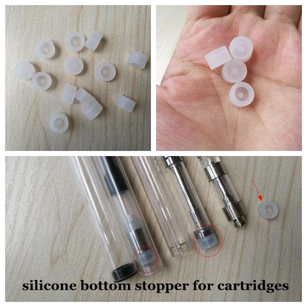 Silicone Caps Bottom Stopper For Thick Oil Atomizer 510 Tank Cartridges