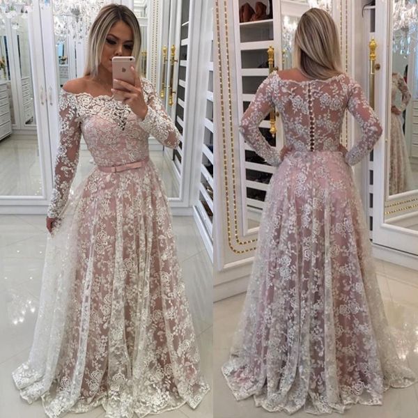 Long Lace Prom Dresses