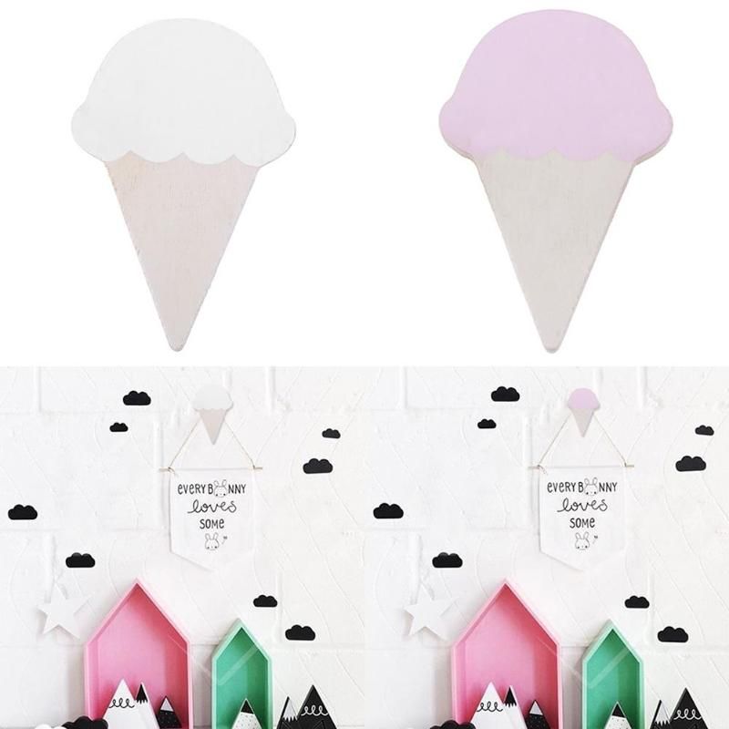 2019 wall clothes hooks wooden anchor kids room wall sticker