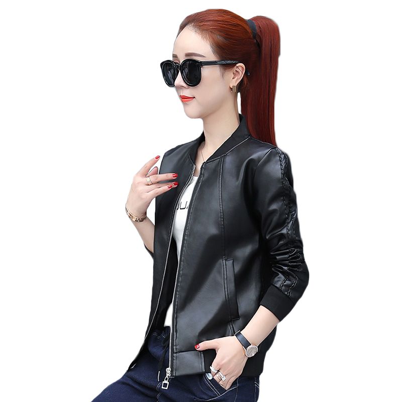Kurze jacke weiblichen frühling herbst 2018 neue jacken baseballuniform pu leder koreanische wilde lederjacke frauen mäntel ky314 Kurze jacke weiblichen frühling herbst 2018 neue jacken baseballuniform pu leder koreanische wilde lederjacke frauen mäntel ky314