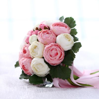 White Pink And Green Bouquets