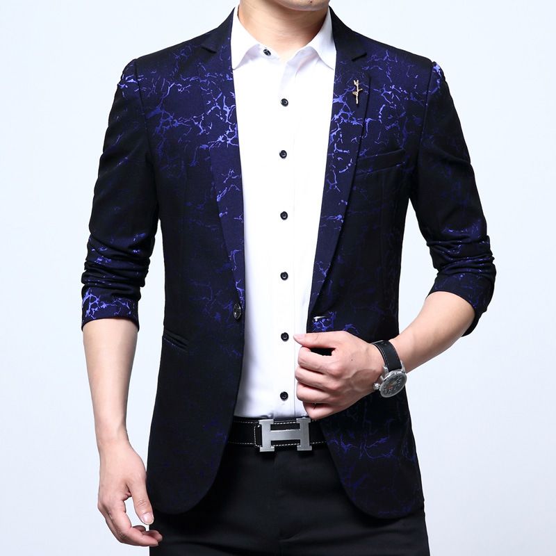 2018 New Brand Stage Costumes For Singers Blazer Men Wedding Blazers
