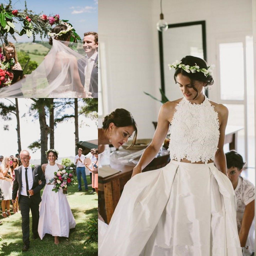 outside wedding dresses