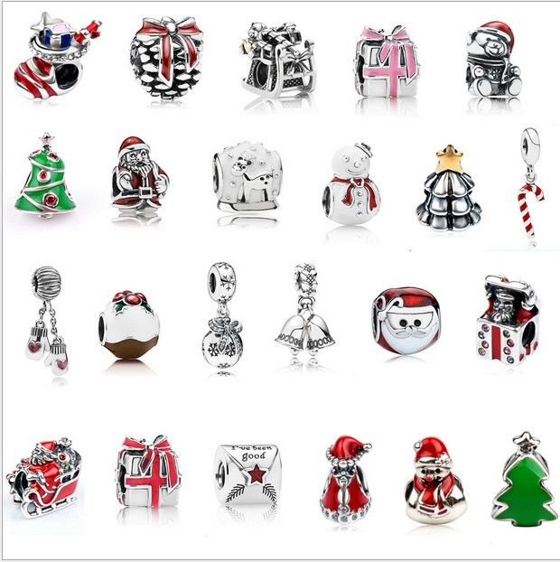 2019 Pandora Christmas Charms 2019 Wholesale Mixed Christmas Charm Sterling Silver European 2019 Pandora Christmas Charms 2019 Wholesale Mixed Christmas Charm Sterling Silver European