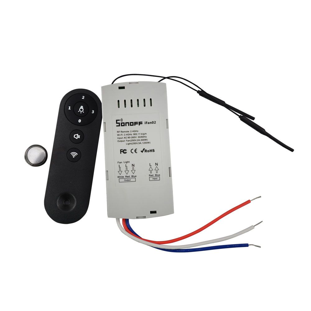 Sonoff Ifan02 Ceiling Fan Controller Wifi Smart With Sonoff Ifan02 Ceiling Fan Controller Wifi Smart With Light App Remote Control On Off Home Automation Canada