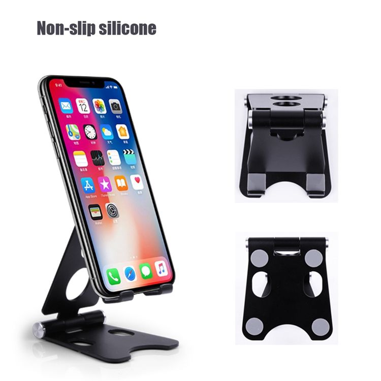 Aluminum Foldable Tablet Phone Stand Multi Angle Adjustable Desk