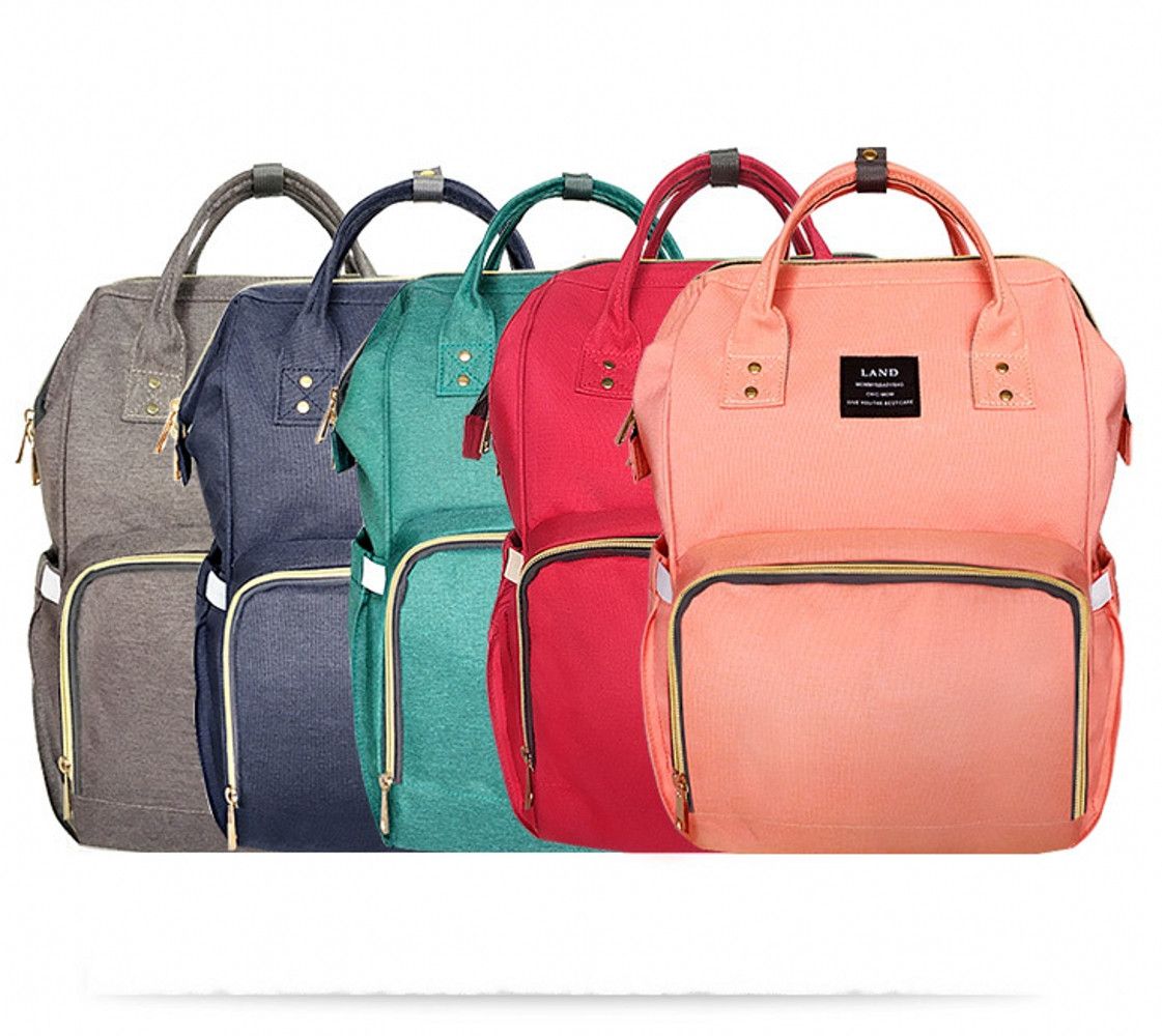 Land Diaper Bag Backpack Multi Function Waterproof Travel Backpack