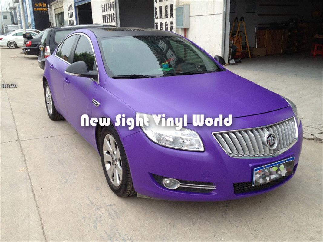 High Quality Matte Purple Car Vinyl Wrap Film Air Free Bubble For Car