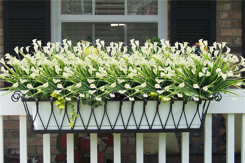 Artificial Flowers Outdoor Fake Plants Faux Shrubs Calla Lily Plastic Greenery Canada 2019 From Weddingflower Cad 13 68 Dhgate