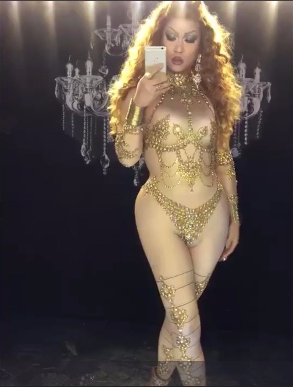 diamond jumpsuit prom