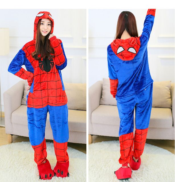 Adult footie pajamas spiderman photos 25