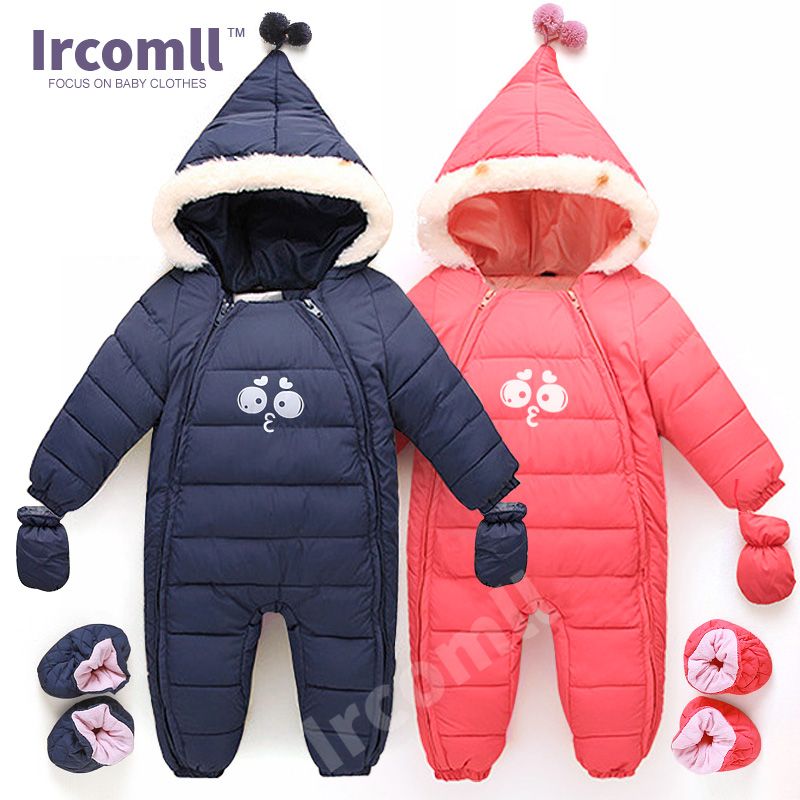 Infant Kids Baby Boys Girls Rompers Winter Thick Cotton Warm Clothes Jumpsuits